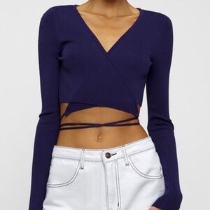 Lioness Cougar Wrap Top Navy